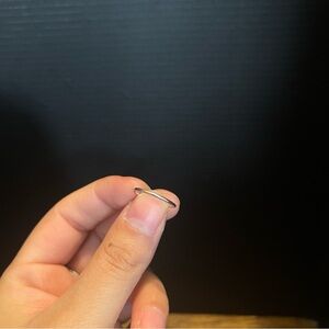 Sterling silver dainty size 4 band ring